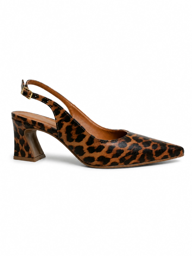 SLINGBACK ONÇA CAPPUCCINO - Código 622