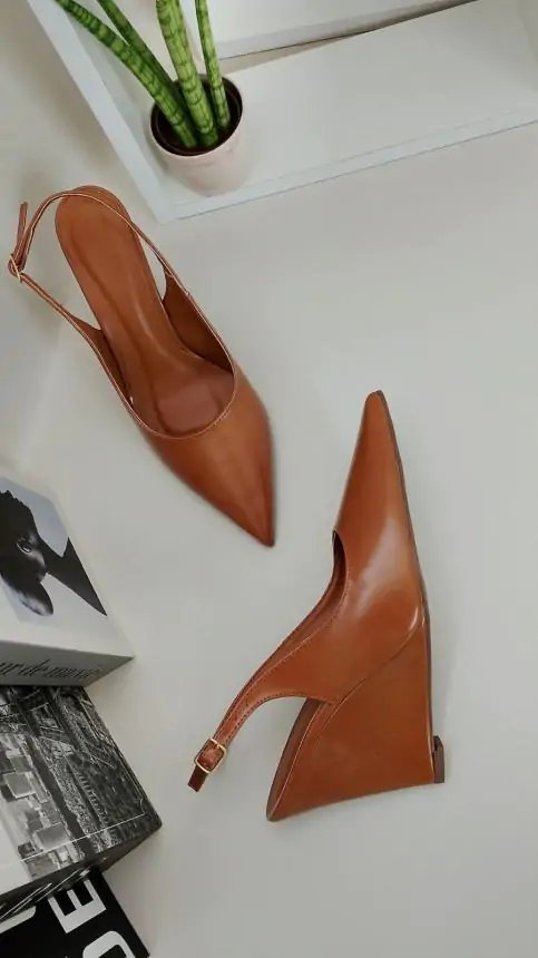 SLINGBACK CUNHA ROSANA INTENSE CARAMELO - Código 727