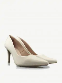 SCARPIN BLOSSOM SALTO ALTO VERNIZ FENO