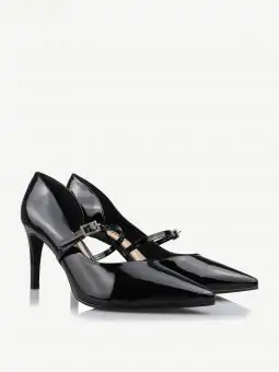 SCARPIN BLOSSOM VERNIZ PRETO