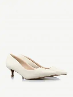 SCARPIN ASTURIAS SALTO BAIXO OFF WHITE