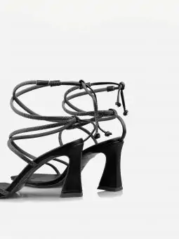 SANDALIA NICOLLI INTENSE PRETO / STRASS ONIX