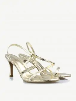 SANDALIA BETHANY COBRA CRISTAL OURO LIGHT