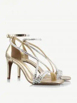 SANDALIA SHEILA OURO LIGHT/VIDRILHOS