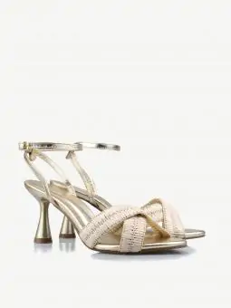 SANDALIA BRIGITTE PALHA/OURO LIGHT