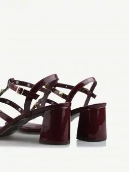 SANDÁLIA MIRANDA VERNIZ MARSALA - SPIKE