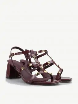 SANDÁLIA MIRANDA VERNIZ MARSALA - SPIKE