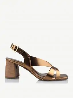 SANDÁLIA MIRANDA CHROMA  BRONZE - Código 294