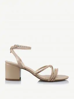 SANDALIA PERNAMBUCO BISTRO/ STRASS ROSE - Código 302
