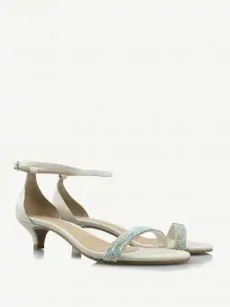 SANDALIA LINE SALTO BAIXO OFF WHITE