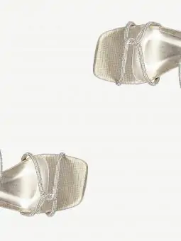 SANDALIA HERA LAGARTO CHAMPAGNE/ STRASS CRISTAL