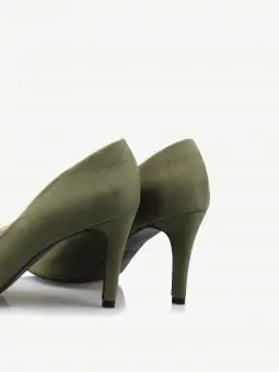 SCARPIN BLOSSOM NOBUCK ARMY