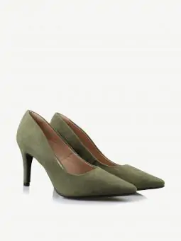 SCARPIN BLOSSOM NOBUCK ARMY