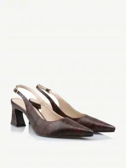 SLINGBACK DRIELLE CROCO TERRA